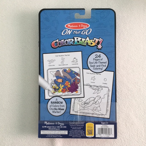 🐠 “Sea Life” Magic Marker and Coloring Pad by Melissa and Doug 🐋 - Picture 2 of 6